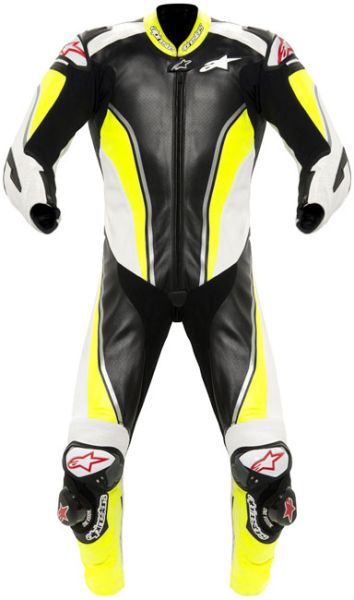 Alpinestars Race Replica Leather Suit - Hi-Viz Yellow/Black/White