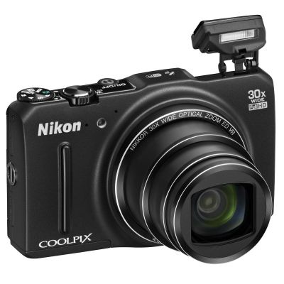 Digital camera Nikon COOLPIX S9700, 16MP, Wi-Fi, GPS, Black